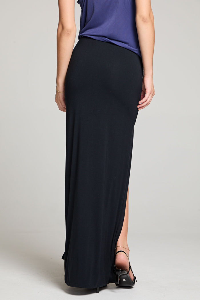 Keri Licorice Black Maxi Skirt WOMENS chaserbrand
