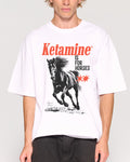 Ketamine is for Horses White Oversized Tee