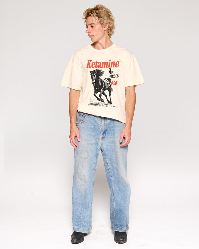 Ketamine is for Horses Natural T-Shirt