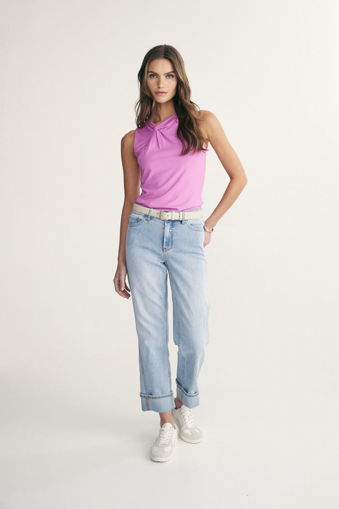 Knot detail sleeveless top