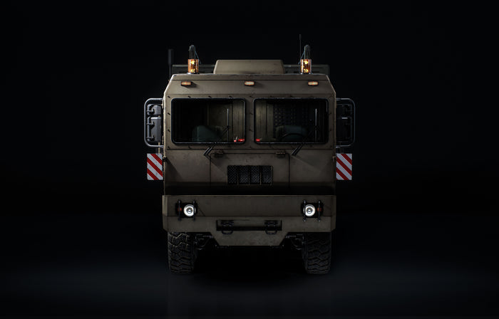Large Equipment Transport Truck 3D Model