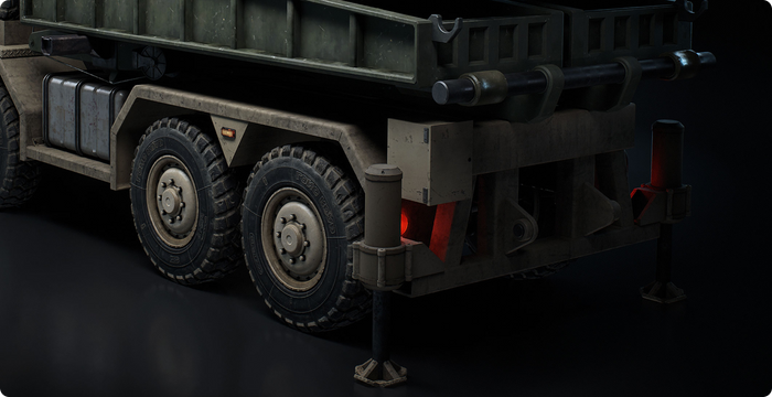 Large Equipment Transport Truck 3D Model