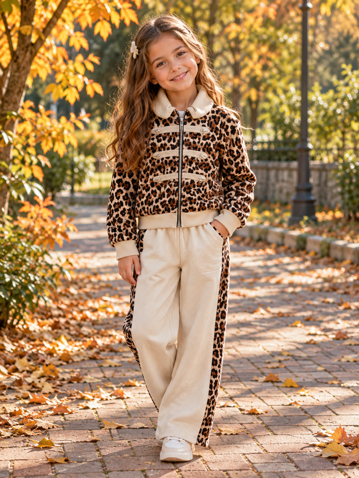 Leopard Chic Meisjesset – 2-Delig