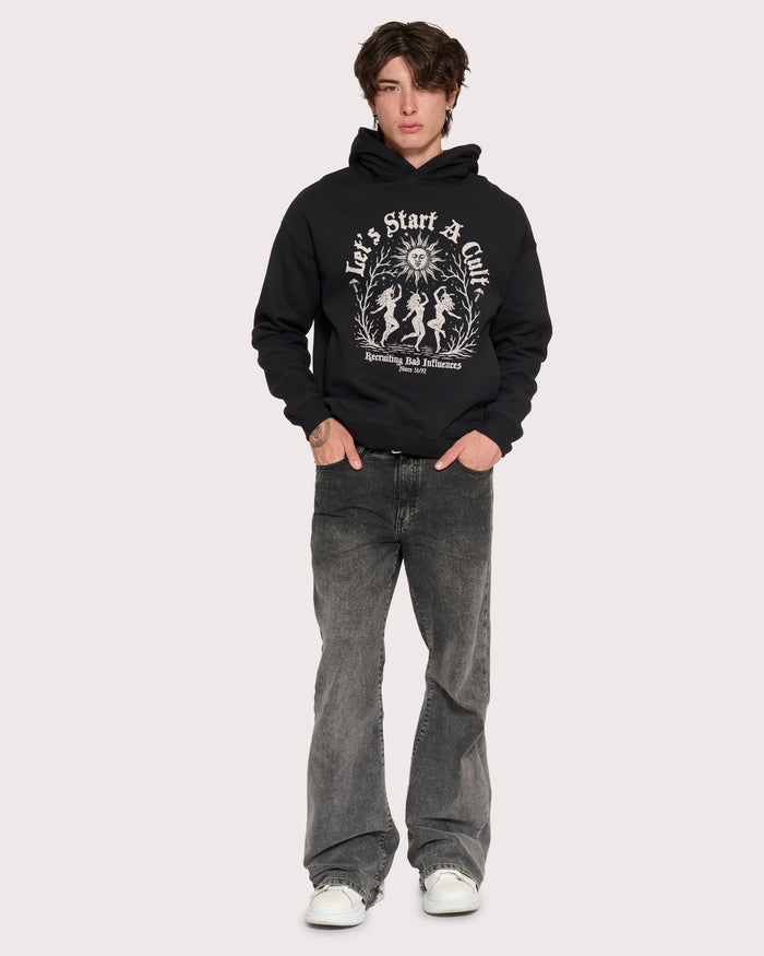 Let's Start a Cult Black Hoodie