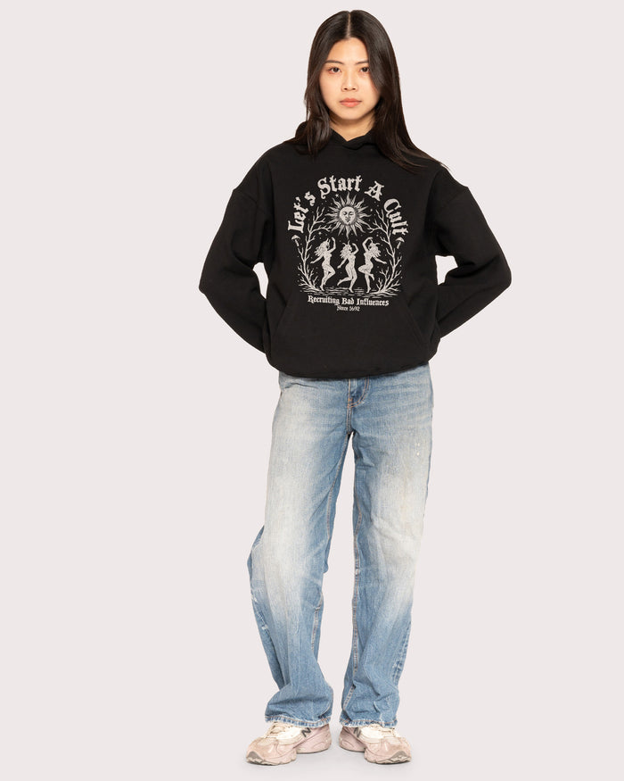 Let's Start a Cult Black Hoodie