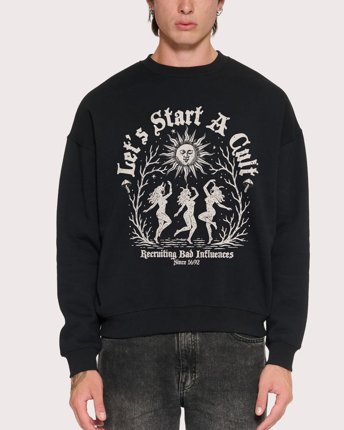 Let's Start a Cult Black Sweatshirt