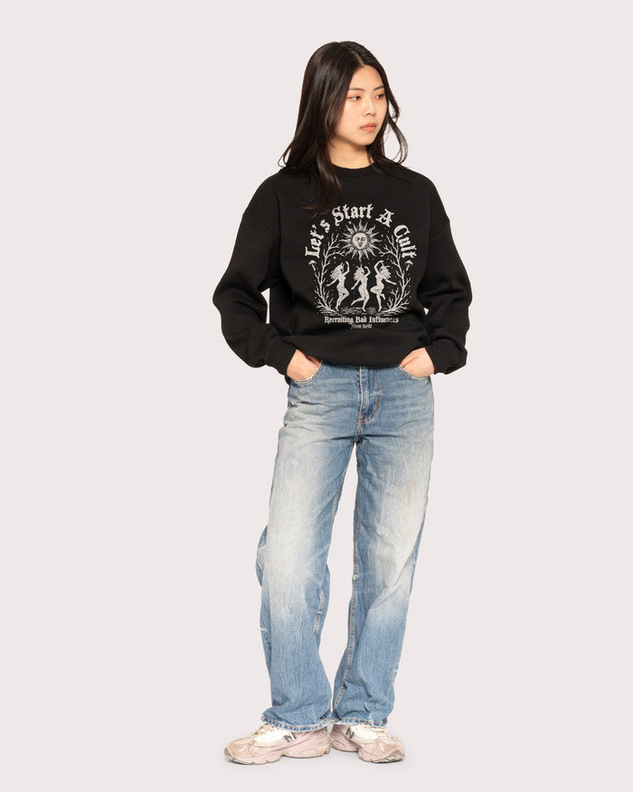 Let's Start a Cult Black Sweatshirt
