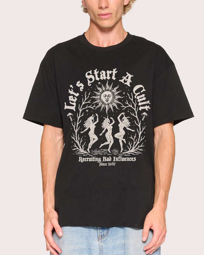 Let's Start a Cult Black T-Shirt