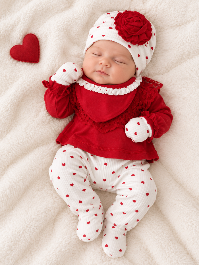 Lieve Hartjes – 5-Delige Babyset