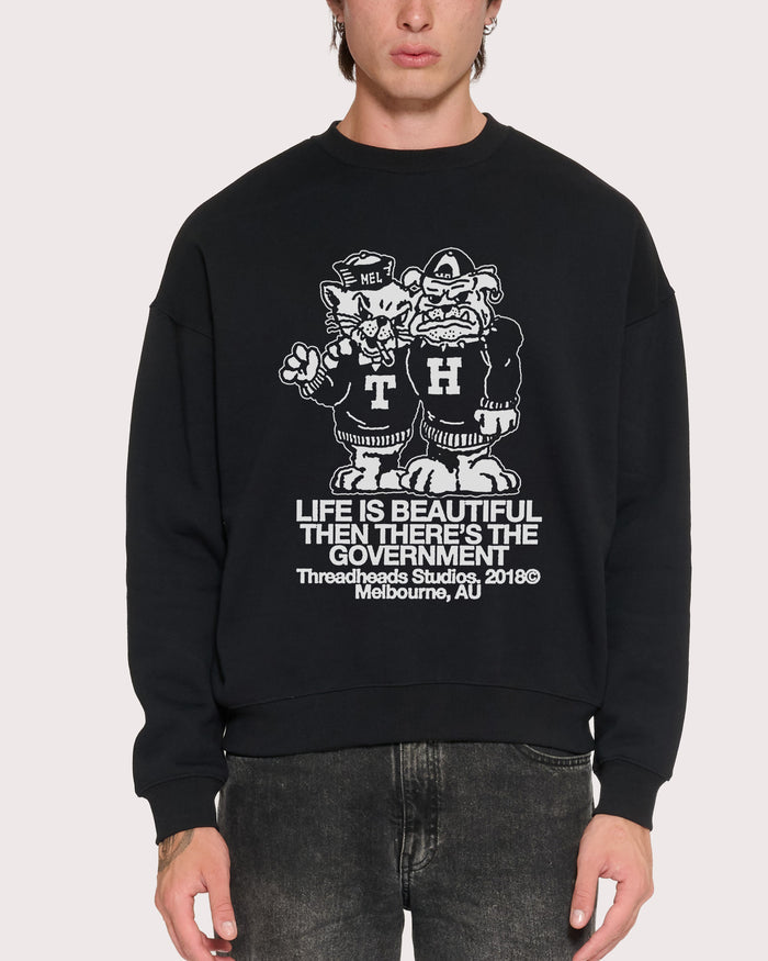 Life is Beautiful Black Sweatshirt
