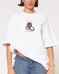 Life Sucks White Oversized Tee