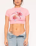 Lilium Pink Baby Tee