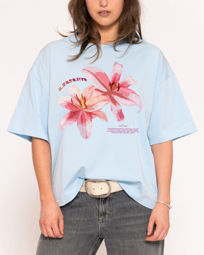Lilium Blue Boxy Crop Tee