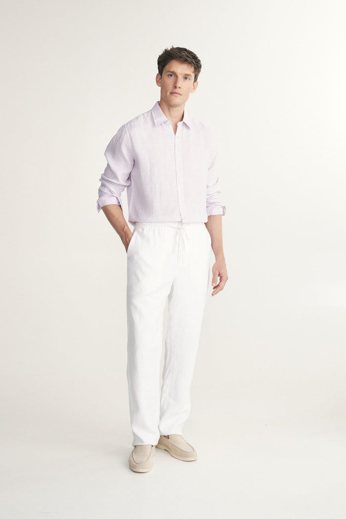 Linen pant with drawstring