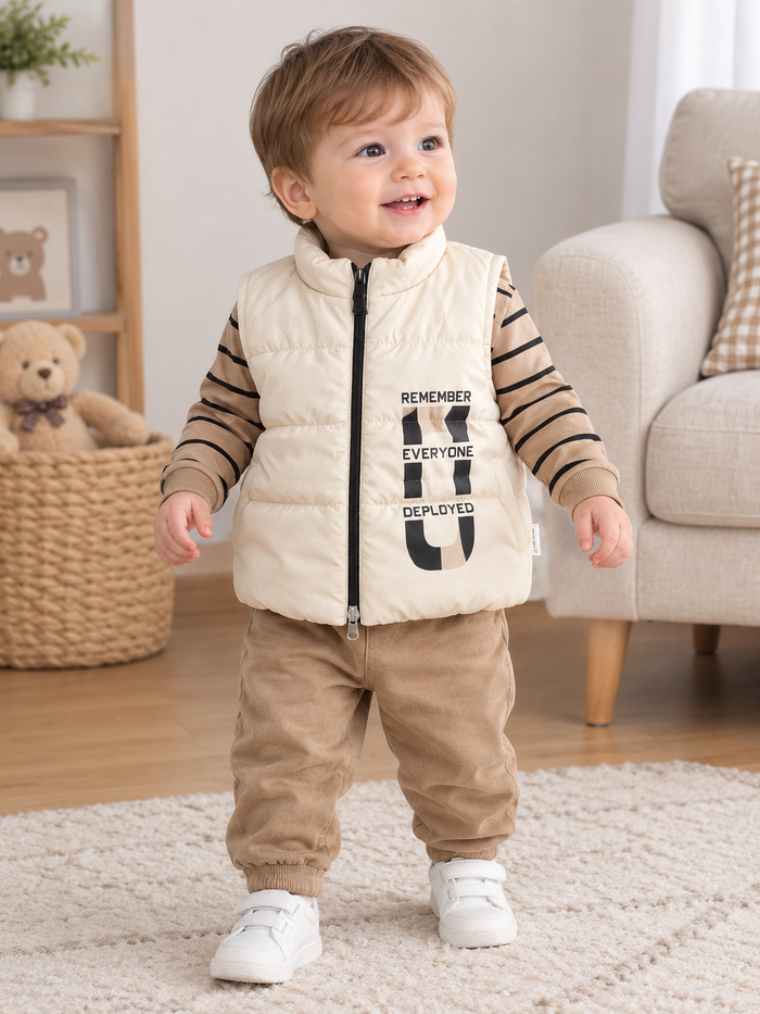 Little Bear Beige Babyset – 3-delig