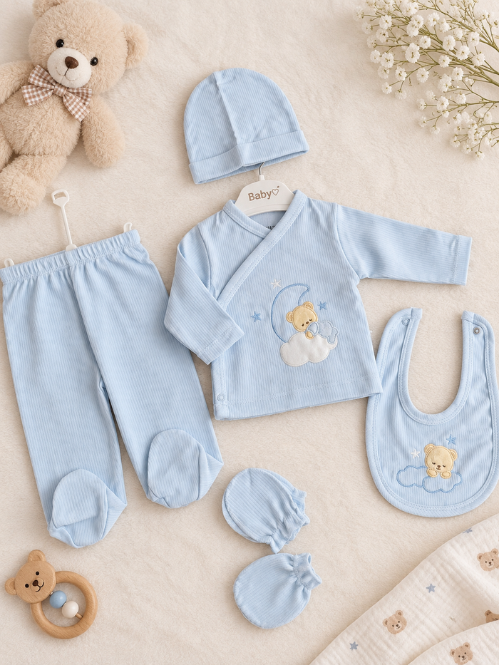 Little Moon Teddy – 5-Delige Babyset