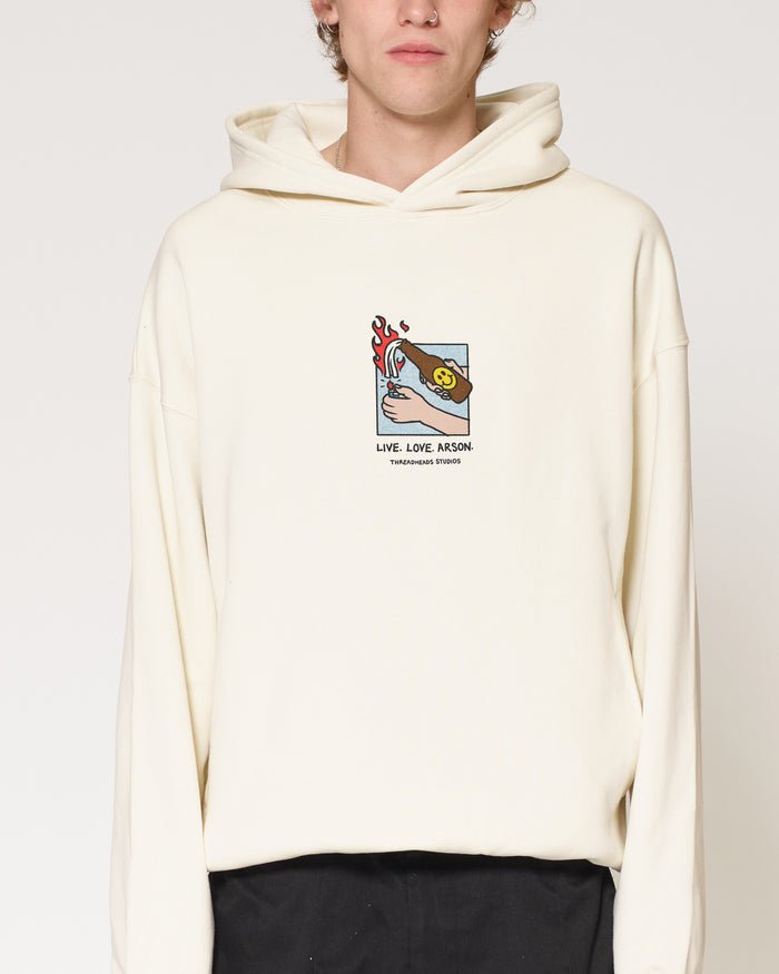 Live. Love. Arson Natural Hoodie
