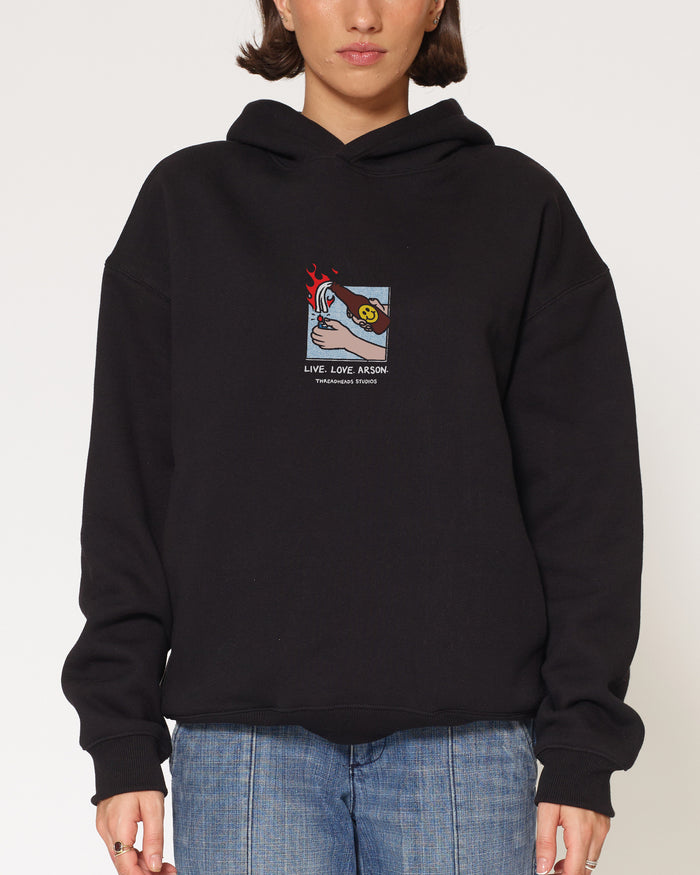 Live. Love. Arson Black Hoodie