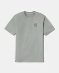 Gray t-shirt with 'LOVE NATURE BACK' text on a white background