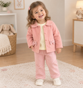 Luna 3-Delige Babyset – Roze & Crème