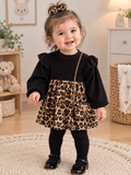 Luna Leopard – Luxe Babyjurkje met Luipaardprint