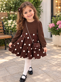 Luna Polka Dot Jurkje met Schoudertas