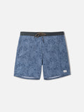 Katin Lush Hybrid Trunk in Blue, laid flat, front view showing the patch pockets #color_blue