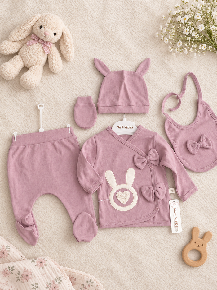 Luxe Babysetje – Little Bunny | 5-Delig