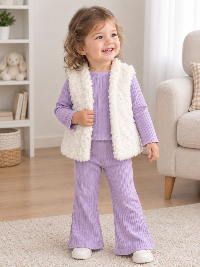 Luxe Lavendel Teddy Set – 3-delig