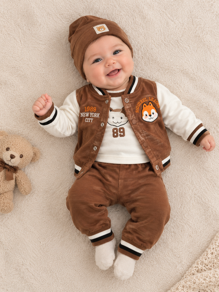 Luxe Little Bear 3-Delige Babyset