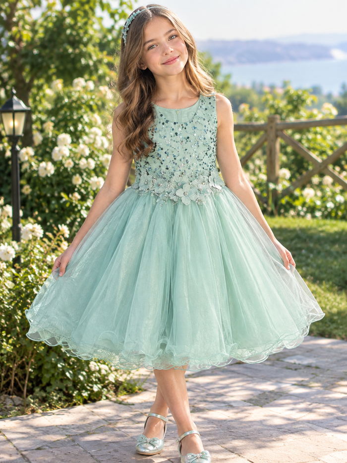 Luxe Mintgroene Prinsessenjurk