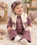 Luxe Mürdüm Hartjes Babyset – 3-Delig