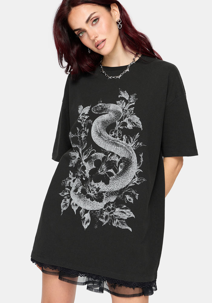 Madoc Snake Graphic Oversized Tee