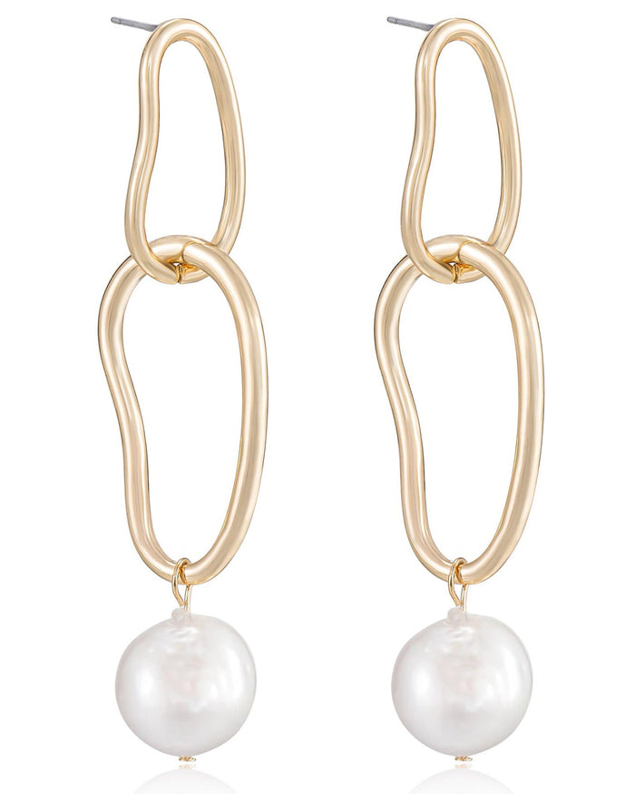 Mara Dangle Pearl Earrings
