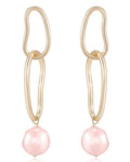 Pink Pearl with 18k Gold Plating / One Size