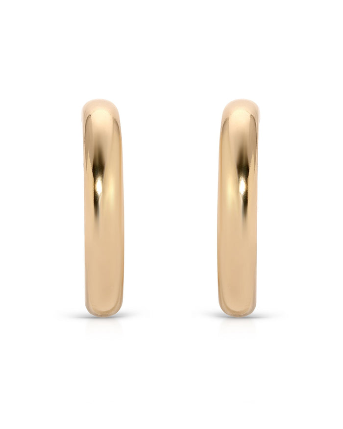 Medium Thick Classic Hoops