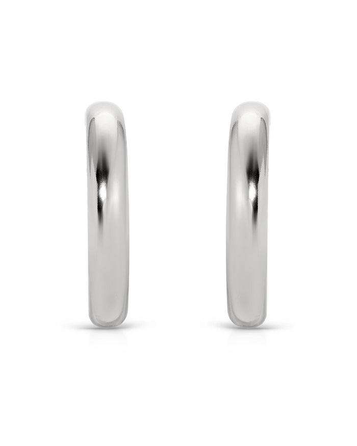 Medium Thick Classic Hoops