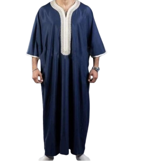 Men's Black Long Shirt Muslim Robe | Stylish Robe
