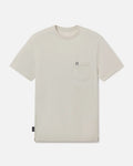 Bone / White Men's Sustainable Ethical Alpaca Wool T-Shirt with Inca ID on Pocket – PAKA Apparel