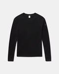 Men's Black Thermal Crew Ski Baselayer Top with Alpaca-Merino Wool Blend – PAKA Apparel