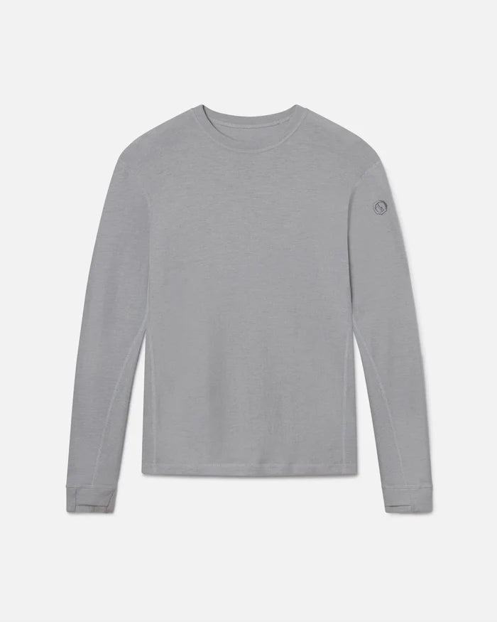 Silver Grey Men's Alpaca Wool Thermal Winter Baselayer Top – PAKA Apparel