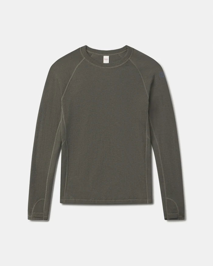 Andean Moss / Dark Green Men's Alpaca-Merino Natural Fiber Thermal Baselayer Top – PAKA Apparel