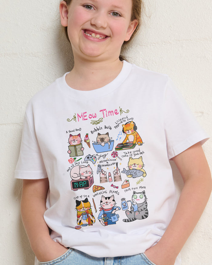 Meow Time Kids T-Shirt Online Australia