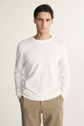 Merino wool crew neck sweater