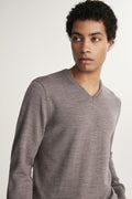 Merino wool V-neck sweater