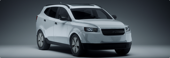 Mid-Size SUV 3D Model