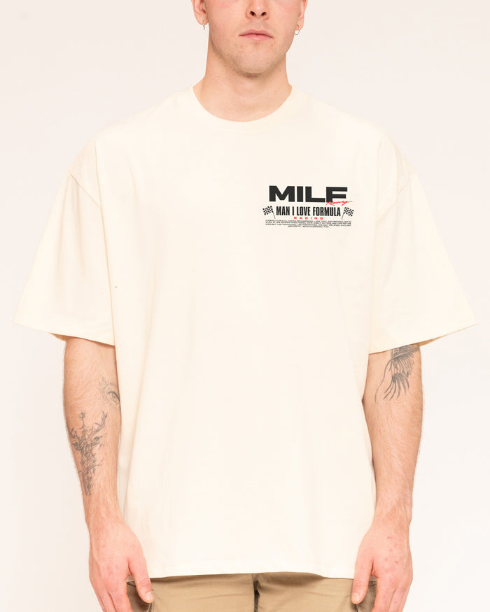 MILF Racing Natural Oversized Tee
