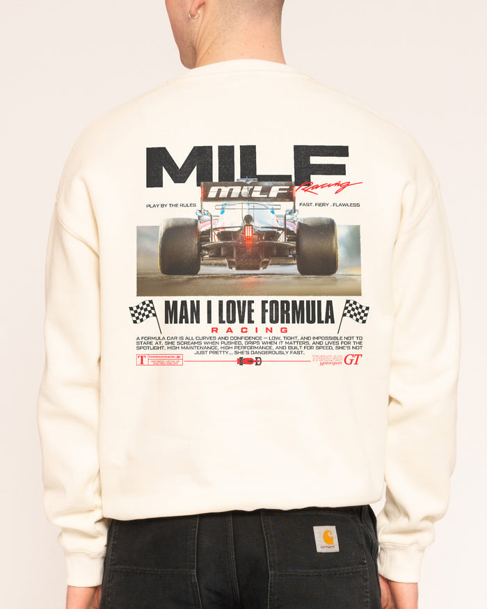 MILF Racing Natural Sweatshirt