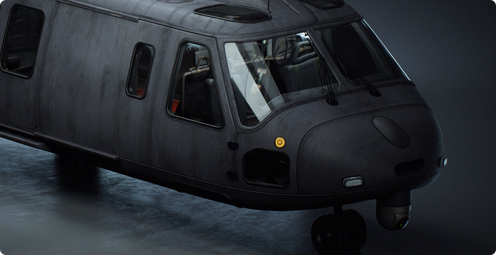 Military Transport Helicopter 3D Model
