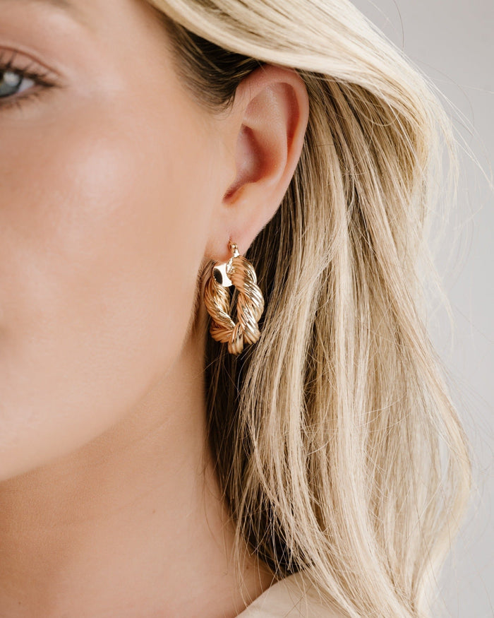 Modern Day Twist Hoops